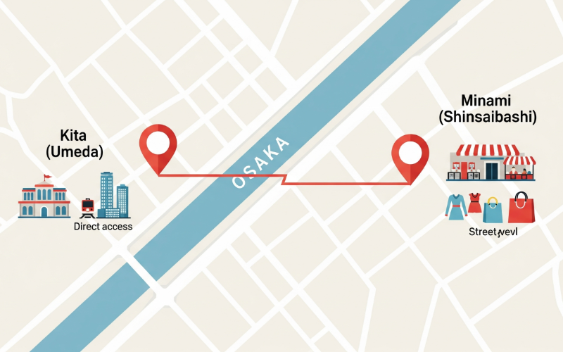 ダイヤモンドシライシ梅田店と大阪店(心斎橋)の違い