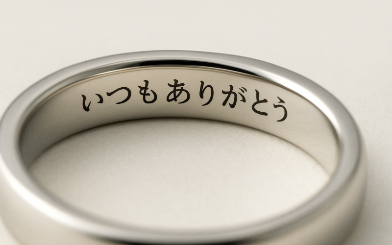結婚指輪の刻印 日本語