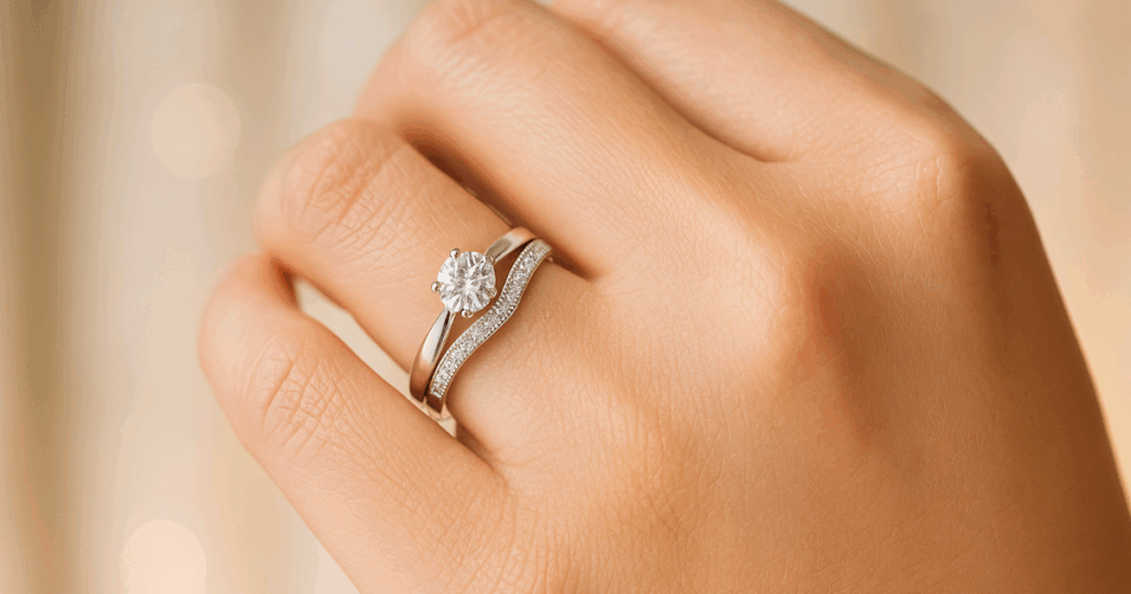 ダイヤモンドシライシのセットリング