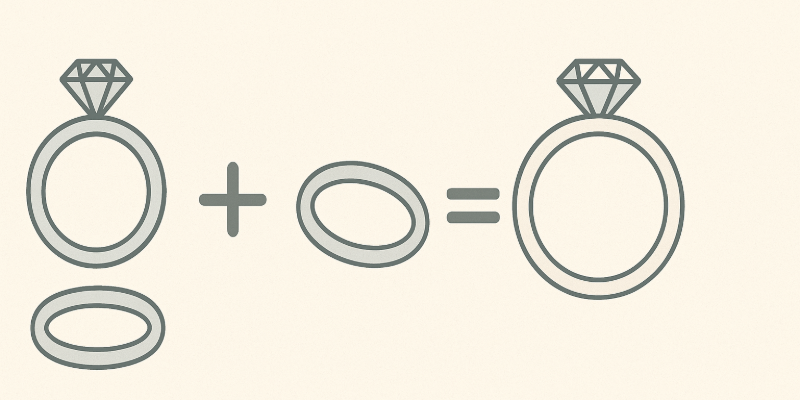 婚約指輪と結婚指輪のセットリング