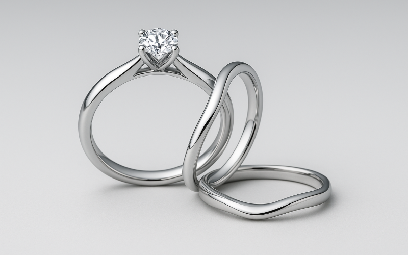 ダイヤモンドシライシのセットリング「Ever After」