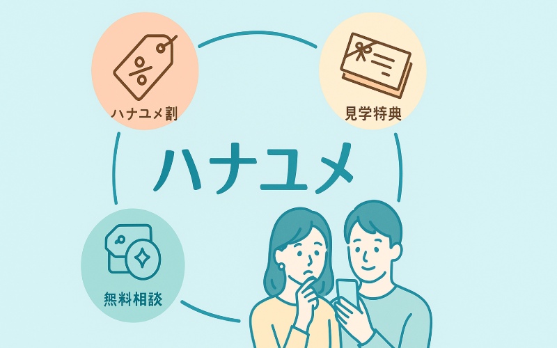 ハナユメ式場選びのメリット