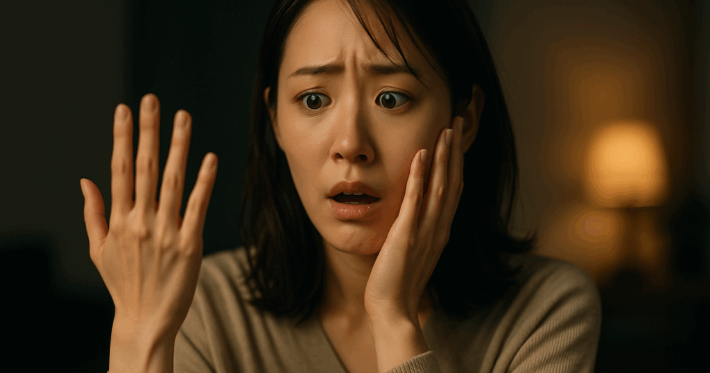 ダイヤモンドシライシの指輪を紛失して不安な女性