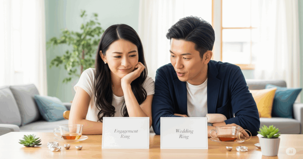 婚約指輪と結婚指輪の違い