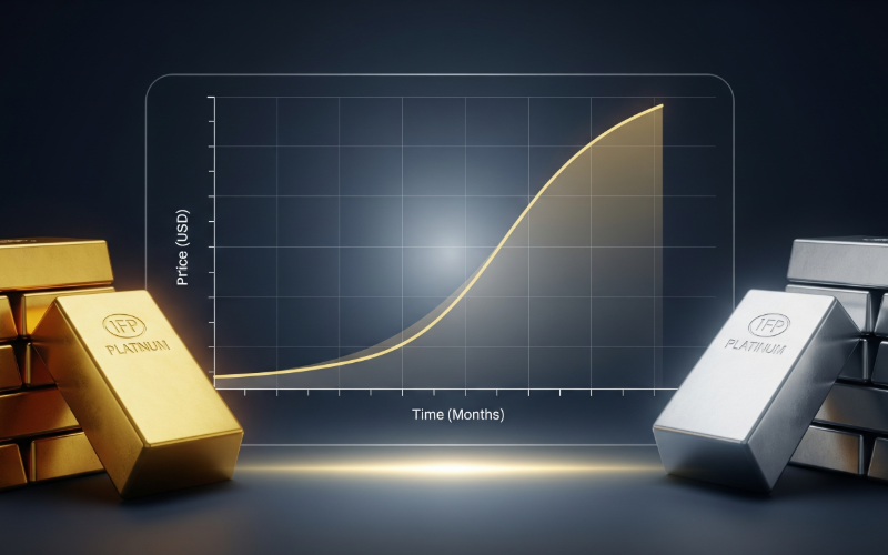 金・プラチナ価格の高騰グラフ