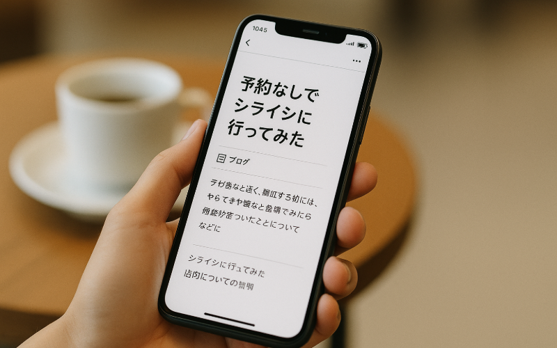 ダイヤモンドシライシに予約なしで行った口コミ