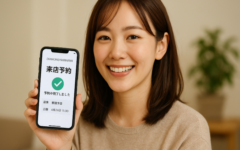ダイヤモンドシライシの来店予約