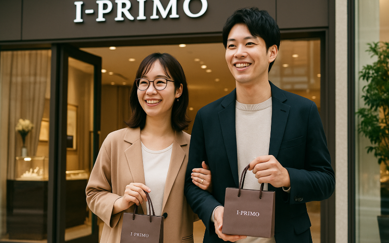 アイプリモで賢く指輪を選ぶカップル