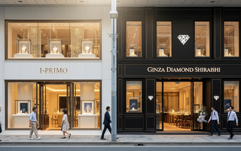 アイプリモとダイヤモンドシライシの店舗