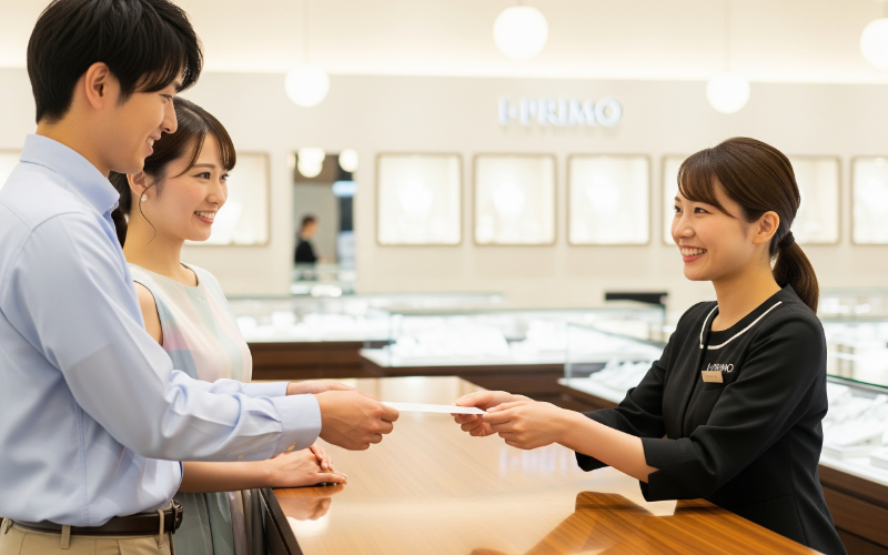 アイプリモの店舗で株主優待券を使う