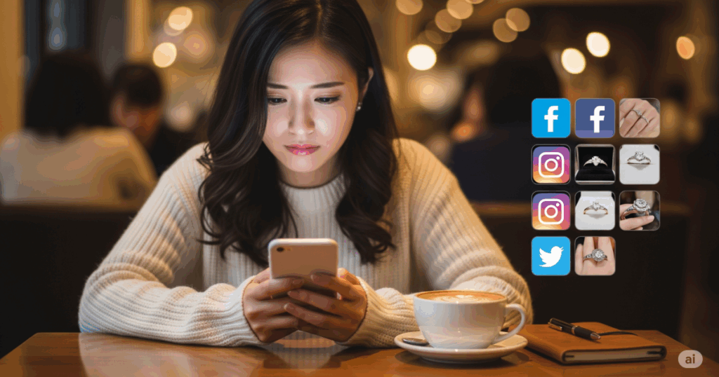 アイプリモの指輪が恥ずかしいか悩む女性