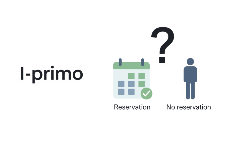 アイプリモに予約なしで行くのはありかなしか